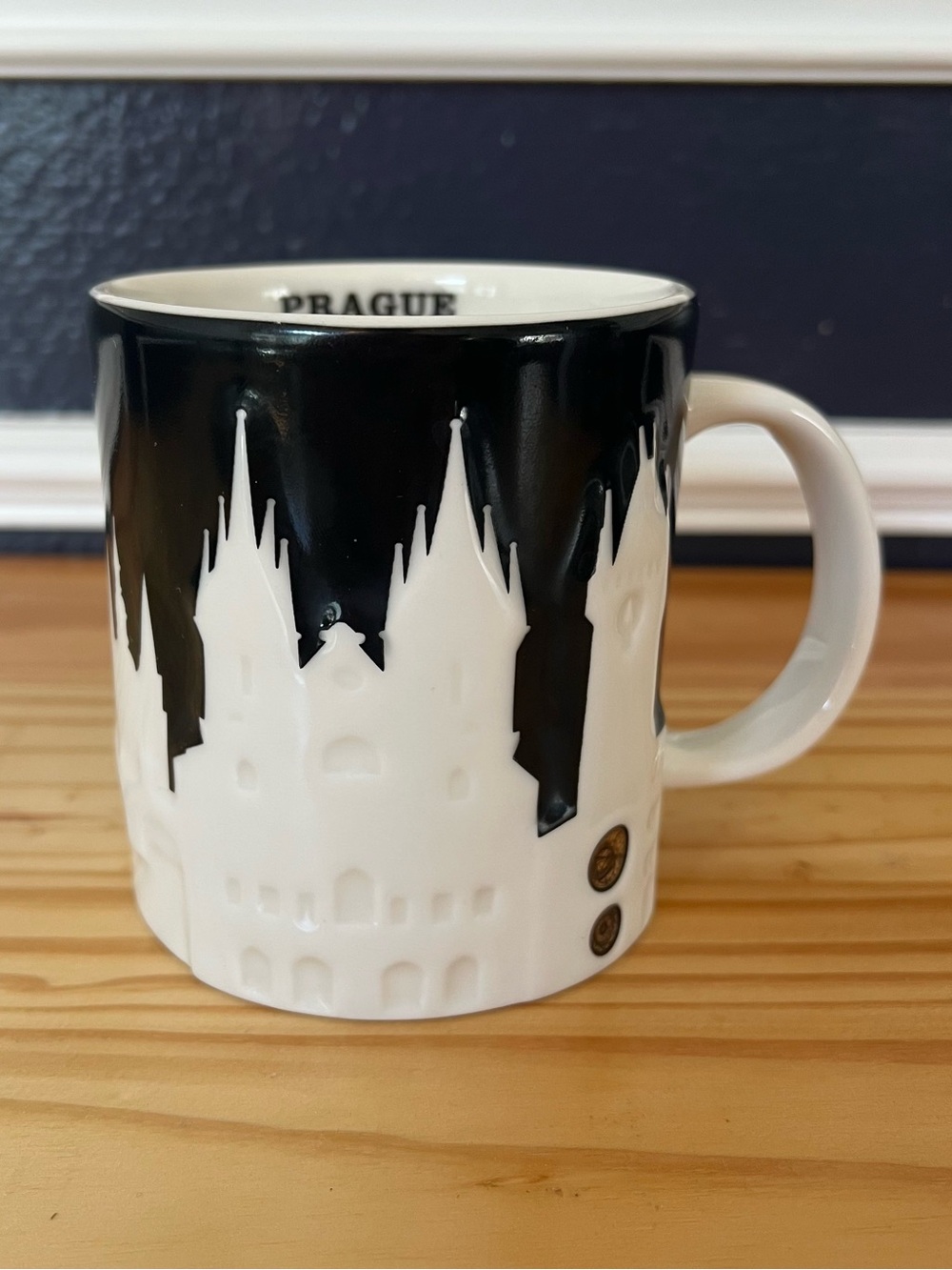 Starbucks Coffee 2011 Prague Czech Republic 3D Relief Mug 16oz